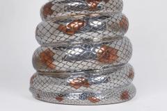  Tiffany Co A Rare Tiffany Co Sterling Silver and Mixed Metal Python Snake Trophy Vase - 4477059
