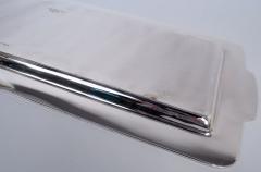  Tiffany Co Antique Tiffany American Art Deco Sterling Silver Bar Tray - 4353246