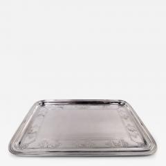  Tiffany Co Antique Tiffany American Art Deco Sterling Silver Nursery Tray - 3826303