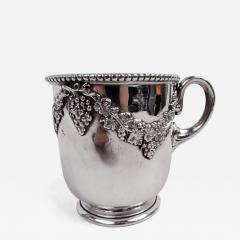 Tiffany Co Antique Tiffany American Victorian Classical Grapevine Baby Cup - 3991872