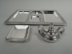  Tiffany Co Antique Tiffany Art Deco Sterling Silver Cigar Smoking Set - 3757560