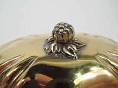  Tiffany Co Antique Tiffany Chrysanthemum Silver Gilt Box - 3757454