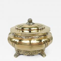  Tiffany Co Antique Tiffany Chrysanthemum Silver Gilt Box - 3758869