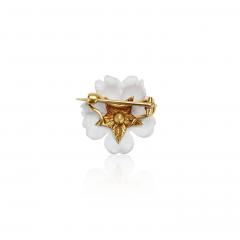 Tiffany Co Antique Tiffany Co Enamel Flower Brooch - 4363961