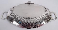  Tiffany Co Antique Tiffany Edwardian Classical Pierced Sterling Silver Bread Tray - 4097442