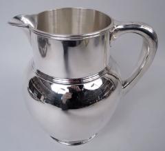  Tiffany Co Antique Tiffany Edwardian Classical Sterling Silver Water Pitcher - 4542912