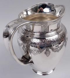  Tiffany Co Antique Tiffany Edwardian Regency Sterling Silver Water Pitcher - 4337135