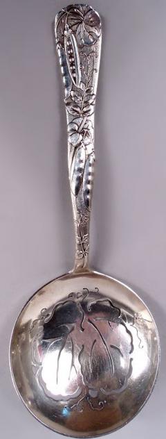  Tiffany Co Antique Tiffany Fruits Flowers Sterling Silver Peapod Pea Server - 4338890