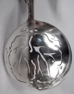  Tiffany Co Antique Tiffany Fruits Flowers Sterling Silver Peapod Pea Server - 4338913