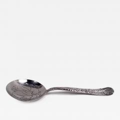  Tiffany Co Antique Tiffany Fruits Flowers Sterling Silver Peapod Pea Server - 4344680