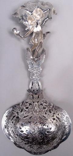  Tiffany Co Antique Tiffany Gilded Age Sterling Silver Bonbon Scoop - 4147944