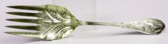  Tiffany Co Antique Tiffany Japanese Gilt Sterling Silver Fish Serving Pair - 4002769