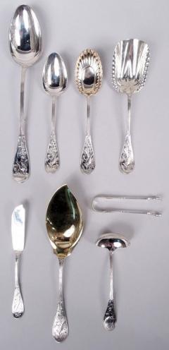  Tiffany Co Antique Tiffany Japanese Sterling Silver Dinner Lunch Set for 8 - 4013468