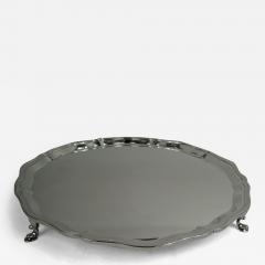  Tiffany Co Antique Tiffany Large English Georgian Sterling Silver Salver 1926 - 3763726