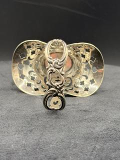  Tiffany Co Antique Tiffany Sterling Silver Miniature Art Nouveau Bonbon Floral Basket - 4698708