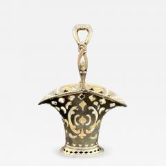  Tiffany Co Antique Tiffany Sterling Silver Miniature Art Nouveau Bonbon Floral Basket - 4698783