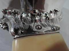  Tiffany Co Antique Tiffany Sterling Silver Porringer with Medieval Huntsman - 3748632