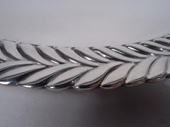  Tiffany Co Antique Tiffany Sterling Silver Tray with Bold Wave Edge - 3767289