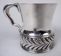  Tiffany Co Antique Tiffany Victorian Classical Baby Cup with Bold Wave Edge - 4533421