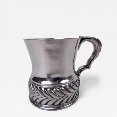  Tiffany Co Antique Tiffany Victorian Classical Baby Cup with Bold Wave Edge - 4534132