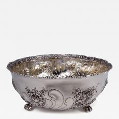  Tiffany Co Antique Tiffany Victorian Classical Repousse Sterling Silver Bowl - 3985661