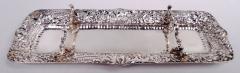  Tiffany Co Antique Tiffany Victorian Classical Repousse Sterling Silver Pen Tray - 4097492