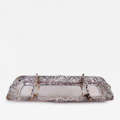  Tiffany Co Antique Tiffany Victorian Classical Repousse Sterling Silver Pen Tray - 4101533