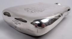  Tiffany Co Antique Tiffany Victorian Classical Sterling Silver Rugby Flask - 4248295
