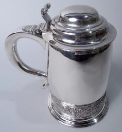  Tiffany Co Antique Tiffany Victorian Georgian Sterling Silver Tankard - 4375213