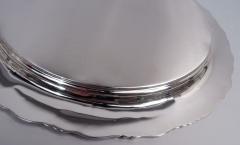  Tiffany Co Antique Tiffany Wave Edge Sterling Silver 10 Inch Round Tray - 4253156