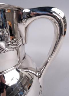  Tiffany Co Antique Tiffany Wave Edge Sterling Silver Water Pitcher - 4206231