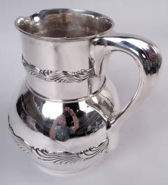  Tiffany Co Antique Tiffany Wave Edge Sterling Silver Water Pitcher - 4206233