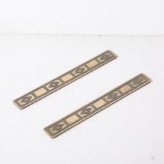 Tiffany Co Bronze Dore Blotter Holders in the Graduate Pattern signed Tiffany Co  - 4163453