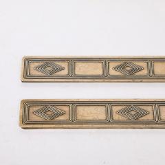  Tiffany Co Bronze Dore Blotter Holders in the Graduate Pattern signed Tiffany Co  - 4163470
