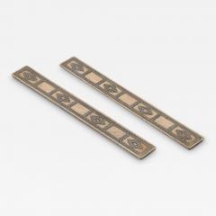  Tiffany Co Bronze Dore Blotter Holders in the Graduate Pattern signed Tiffany Co  - 4164742