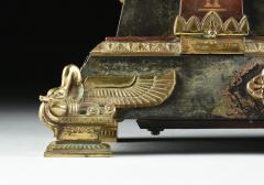  Tiffany Co Egyptian Revival Mantle Clock Retailed By Tiffany Company - 4187381