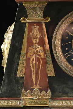  Tiffany Co Egyptian Revival Mantle Clock Retailed By Tiffany Company - 4187406