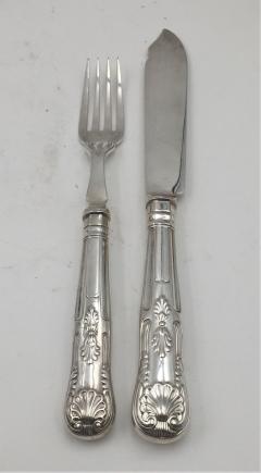  Tiffany Co English Sterling Silver 24 Piece Fish Set from 1928 Similar to Tiffany Kings - 3247564
