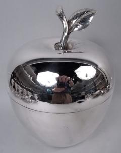  Tiffany Co Extra Large Tiffany Midcentury Modern Sterling Silver Apple Ice Bucket - 4221277