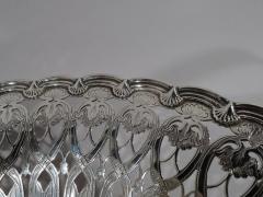  Tiffany Co Large Tiffany Edwardian Art Nouveau Sterling Silver Basket - 3748908