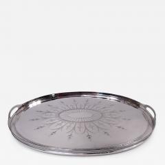  Tiffany Co Large Tiffany Edwardian Regency Sterling Silver Tea Tray - 4344665