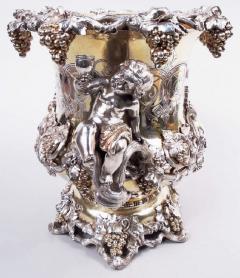  Tiffany Co Magnificent Tiffany Gilded Age Rococo Gilt Sterling Silver Wine Cooler - 4013518