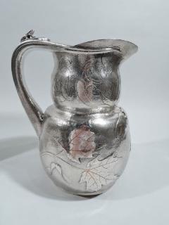  Tiffany Co Market Fresh Tiffany Mixed Metal Frog Beetle Water Pitcher C 1879 - 3750294