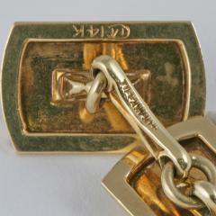  Tiffany Co Mid Century Gold Cuff Links - 120354