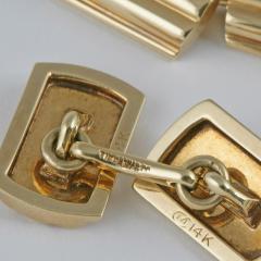  Tiffany Co Mid Century Gold Cuff Links - 120355