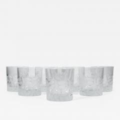  Tiffany Co Mid Century Low Ball Crystal Glasses - 315313