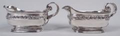  Tiffany Co Pair of Antique Tiffany Victorian Classical Sterling Silver Sauceboats - 3771926