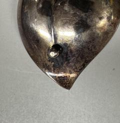  Tiffany Co Pair of Tiffany Co Sterling Silver Heart Shaped Leaf Nut Dish - 4453413