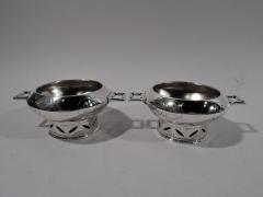  Tiffany Co Pair of Tiffany Japonesque Open Salts with Early Union Square Mark - 3749092