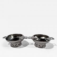  Tiffany Co Pair of Tiffany Japonesque Open Salts with Early Union Square Mark - 3751509